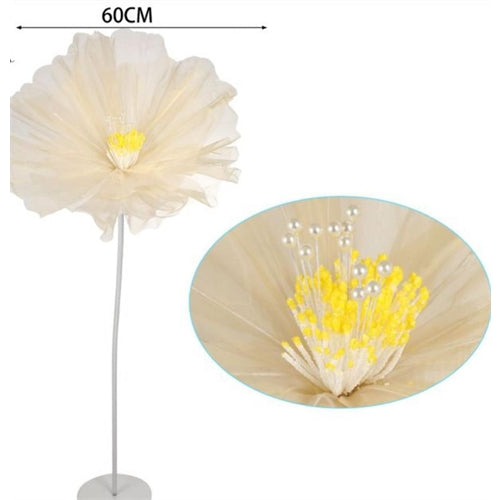 Fiore in organza h. 135 cm l. 60 cm