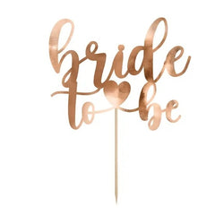 Cake topper sposa futura, 17,5 cm, oro rosa