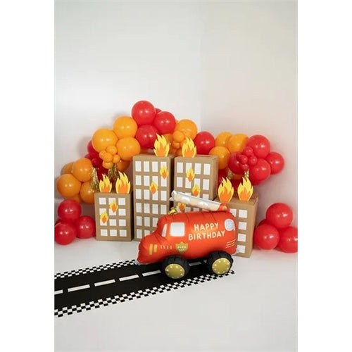 Palloncino foil camion dei pompieri, mix, 67x53 cm
