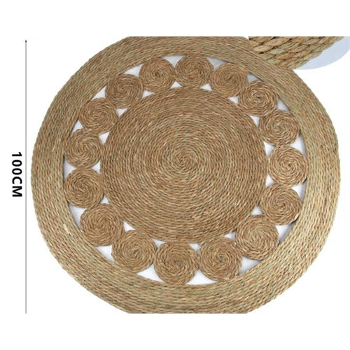 Tappeto rotondo in juta diam. 100 cm
