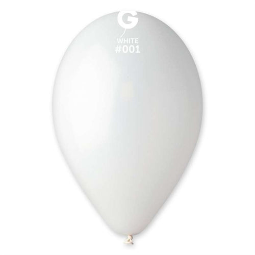 Palloncini g120 13" bianco 001 50 pz gemar