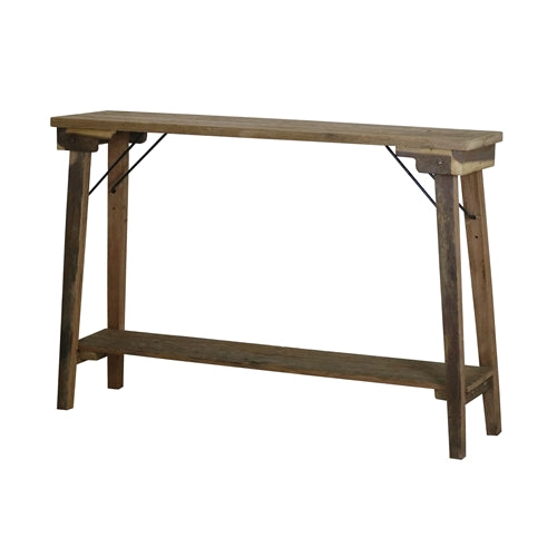 Consolle pieghevole legno 136x35xh.90 cm