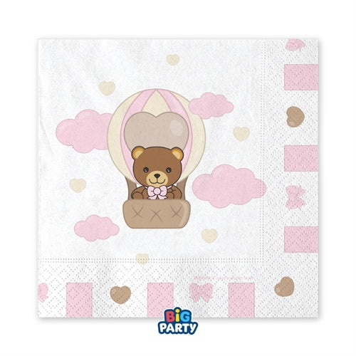 16 tovaglioli 33 x 33 cm teddy friends by thun
