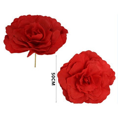 Rosa in schiuma l. 50 cm