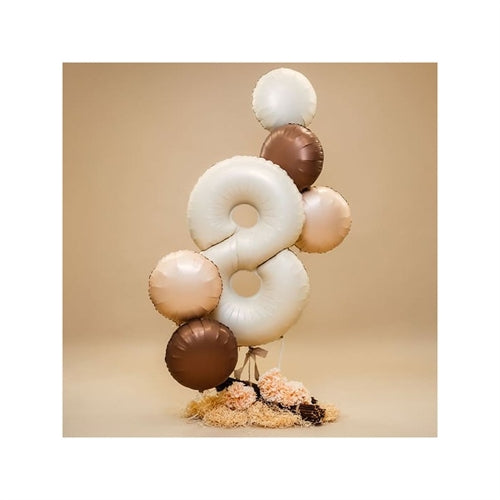 Mylar numeri color crema satinato  40" grabo