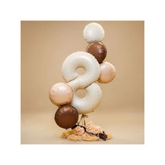 Mylar numeri color crema satinato  40" grabo