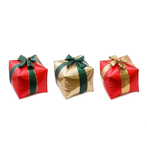 Scatole regalo con palloncini in foil, 34 x 36 cm, mix (1 confezione / 3 pezzi)