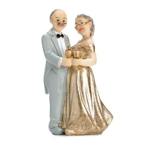 Figurina anniversario d'oro, 12 cm