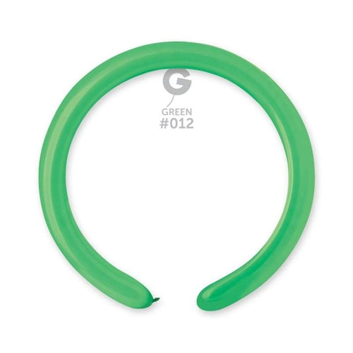 Palloncino 2" modellabile d4 verde 012 gemar 100pz