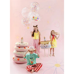 Torta a forma di palloncino in lamina, 72x89 cm, rosa