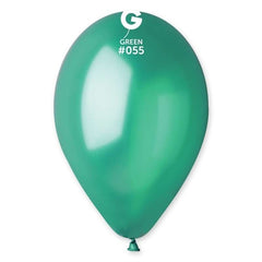 Palloncino 13" gm120 verde metal 055 50 pz