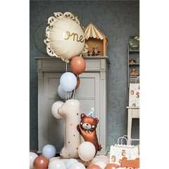 Palloncino foil a losanga con volant one, 51,5x51,5 cm, mix