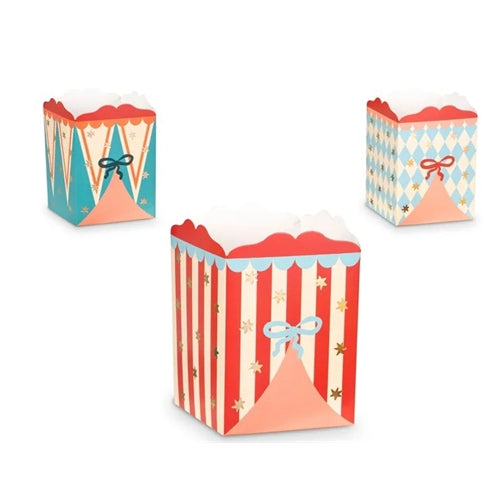 Snack box circo, mix  8 x 11,5 x 8 cm 6 pz.