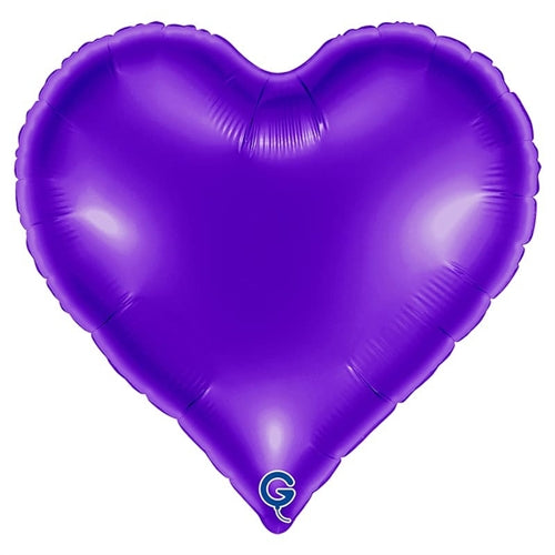 Palloncino in foil 18" sweetie cuore viola "royal purple"