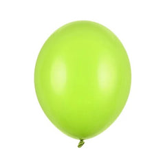 Palloncini resistenti 27 cm, verde lime pastello (1 confezione / 10 pezzi)
