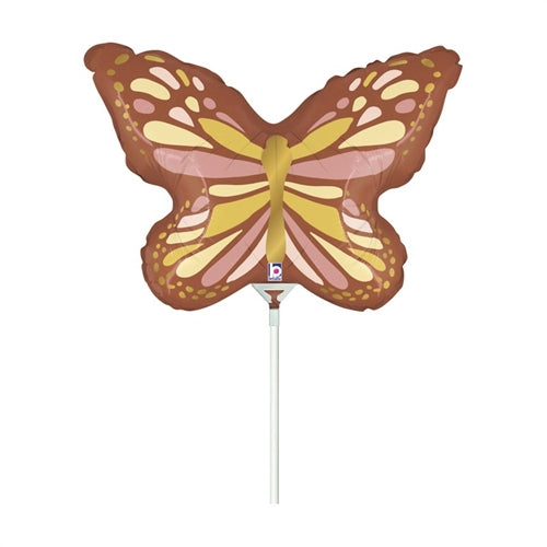 Mylar mini shape farfalla boho 14"