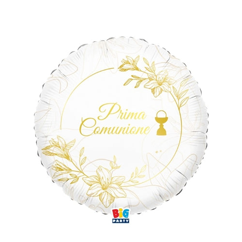 Palloncino foil 45 cm - 18" tondo prima comunione