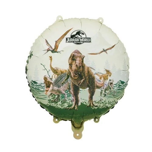 Palloncino rotondo in lamina jurassic world, 35x35 cm