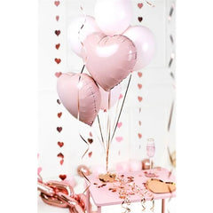 Palloncino a forma di cuore in lamina metallica, 45 cm, rosa chiaro