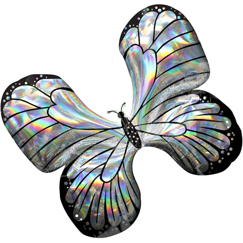 Foil supershape farfalla olografica iridescente 30"
