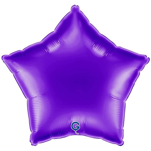 Palloncino in foil 18" stella viola "royal purple"