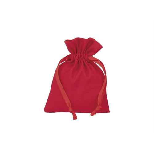 Sacchetto in cotone 9 cm x h. 12 cm rosso 08