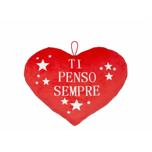 Cuscino cuore 30 cm con frasi