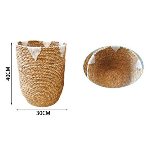Cestino in vimini h. 40 cm l. 30 cm