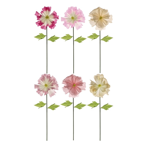 Fiori in carta colori assortiti 175 cm