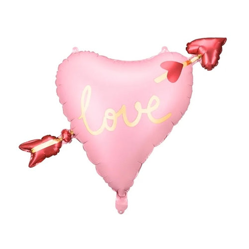 Palloncino foil cuore con freccia