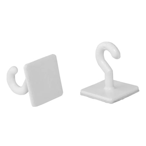 Ganci autoadesivi in ??plastica, carico massimo 1 kg (1 confezione / 20 pz.)