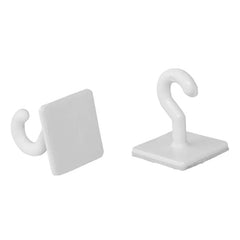 Ganci autoadesivi in ??plastica, carico massimo 1 kg (1 confezione / 20 pz.)