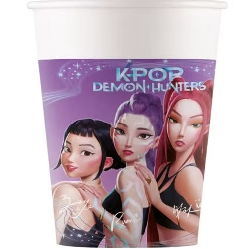 Bicchieri k-pop demon hunters 8 pezzi
