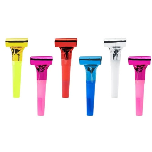 Fischietto party 6 pz mix colori