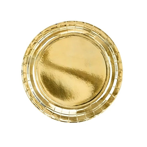 Piatti, oro, 23 cm (1 confezione / 6 pezzi)