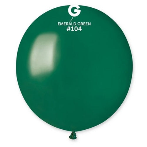 Palloncino gemar g19 verde smeraldo 104 25 pz