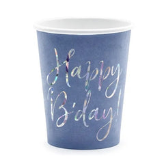 Tazze happy b'day!  220 ml (1 confezione / 6 pezzi)