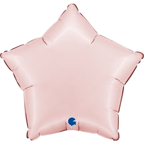 Foil 18" stella rosa satinato