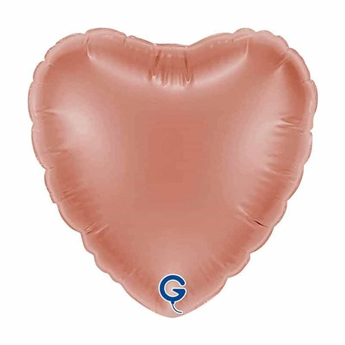 Palloncino in foil 18" cuore rose gold