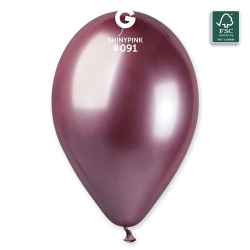 Palloncini shiny 13" gb120 rosa 091 50 pz gemar