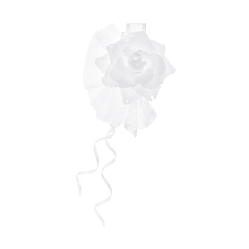 Mazzi di fiori con rosa bianca, 14 cm (1 confezione / 4 pezzi)