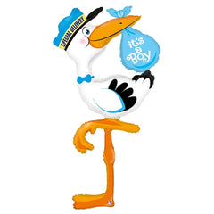 Mylar supershape cicogna it''s a boy 60"