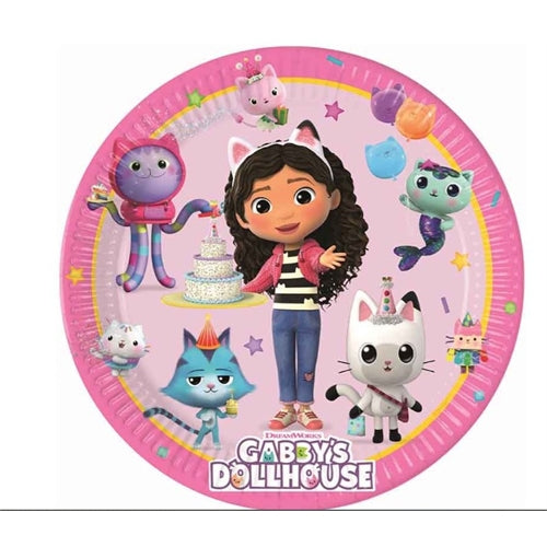 Piatto la casa di gabby 23 cm 8 pz