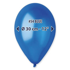 Palloncino gemar gm120 13" blu oceano metal 054 50 pz