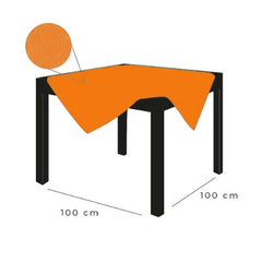 Tovaglia piegata tnt arancio 100x100 25 pz