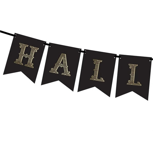Banner halloween, nero, 20x175 cm