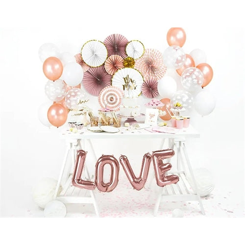 Palloncino foil love, 140x35cm, oro rosa