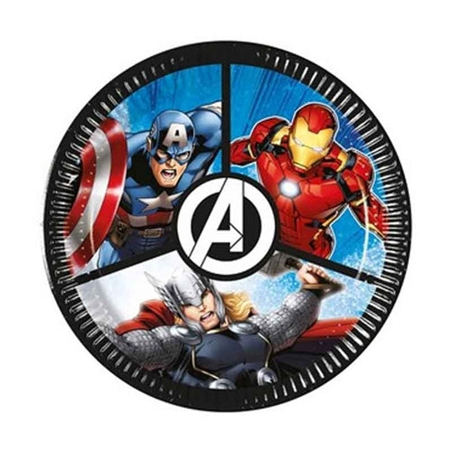Piatto di carta 20cm avengers "evergreen" 8pz