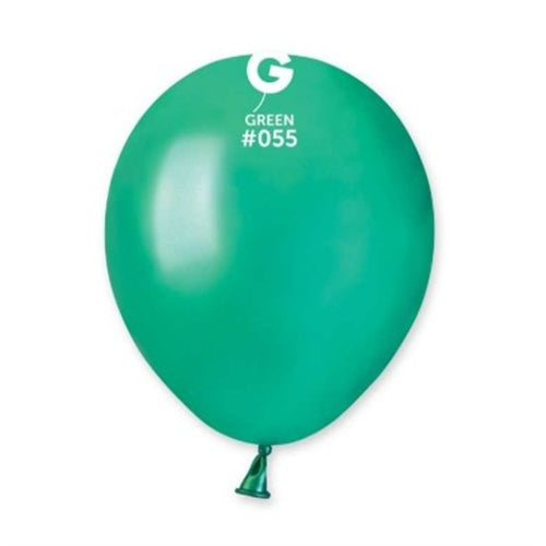 Palloncino 5" am50 verde metal 055 100 pz