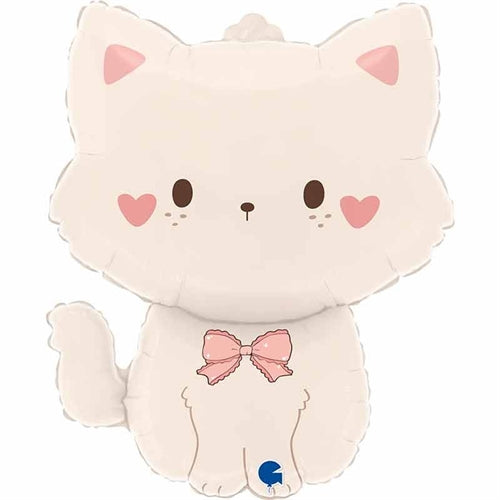 Palloncino in foil 29" super shape gattino rosa "coquette cat"